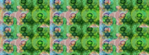 Renkli Bahar Teması eskiz kalıbı. Düz Çiçek Elementleri Tasarımı. Sevimli çiçek raster deseni. Yeşil renkte çiçekler.