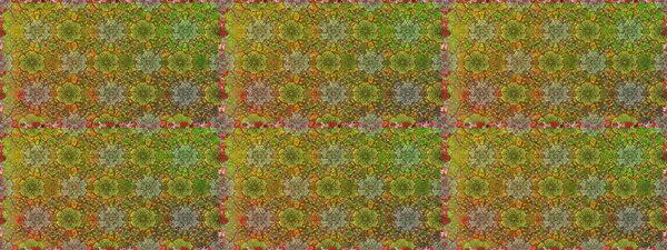 Çiçekli karalama şeklinde Raster çiçek deseni. Yumuşak, bahar çiçekli arka plan. Yeşil ve kahverengi renkte çiçekler.