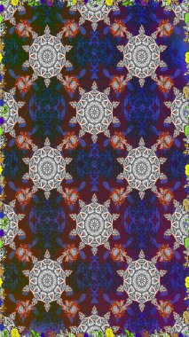 Güzel çiçek deseni. Gri ve kahverengi renkli çiçekler. Renkli Bahar Temalı Kusursuz Arkaplan. Düz Çiçek Elementleri Tasarımı.