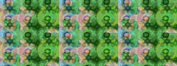 Renkli Bahar Teması eskiz kalıbı. Düz Çiçek Elementleri Tasarımı. Sevimli çiçek raster deseni. Yeşil renkte çiçekler.