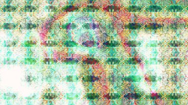 Suluboya elle çizilmiş çiçek desenli eskiz deseni. Parlak renkli fantezi çiçekleri, yapraklar, tarafsız renklerde tomurcuklar.