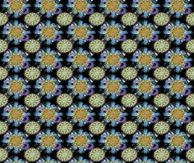 Kusursuz. Moda baskıları için zarif bir şablon. Çiçekli bahar çiçekleri. Motley illüstrasyonu. Küçük çiçekte güzel bir desen. Küçük renkli çiçekler..