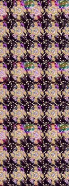 Küçük siyah çiçeklerle oldukça eski bir besin torbası deseni. Tekstil, kumaş, kapaklar, duvar kağıtları, baskı, paket, koleksiyon defteri, örgü, dekupaj için çiçek arkaplanı..