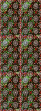 Düz Çiçek Elementleri Tasarımı. Güzel kumaş deseni. Renkli Yaz Temalı Kusursuz Arkaplan. Raster illüstrasyonunda trendsiz çiçek deseni.