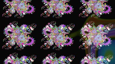 Tatil havası. Bahar mevsimi. Raster güzel bir çiçek deseni çizmiş. Nazik romantik baskı.