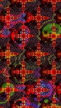 Küçük çiçekli yay deseni çiz. Suluboya tarzında siyah renklerde. Raster illüstrasyonu.