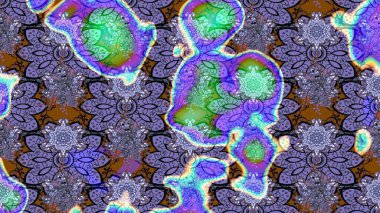 Raster illüstrasyonu. Anti-stres için soyut örnek sayfası. Menekşe renklerinde.