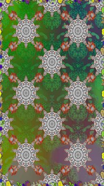 Süs bahar bahçe dokusu gelişmeye. Raster illüstrasyon. Çiçek deseni. Çiçek dikişsiz arka plan.