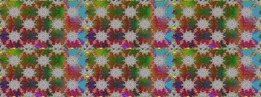 Gri ve kahverengi renklerde güzel çiçekler ve yapraklarla kusursuz desen, suluboya çiçek deseni, duvar kağıdı, kart ya da kumaş için fayanslı. Raster illüstrasyonu.