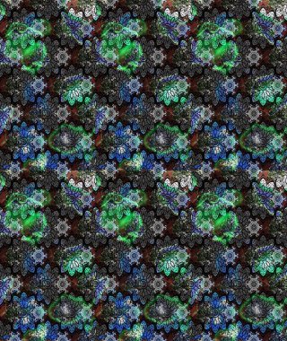 Klasik çiçek tasarımı elementleri. Raster illüstrasyonu. Gri kıvırcık çiçekler gri renkte şekillenir.