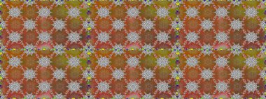 Çiçeksiz desenli arka plan. Gömlek baskısı için çiçek boyası. Kahverengi ve gri renkte çiçekler.