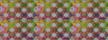 Düz Çiçek Elementleri Tasarımı. Kusursuz Renksiz Bahar Temalı Kusursuz Arkaplan. Gri ve kahverengi renkli çiçekler. Sevimli çiçek raster deseni.