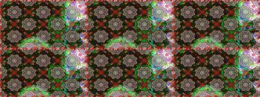 Doodle tarzı. Gri ve yeşil renkli çiçekler. Renkli gri ve yeşil pürüzsüz desen. El çizimi dikişsiz sonbahar çiçekleri deseni. Tekstil ve kapak tasarımı için mükemmel.