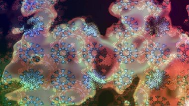 Süslü kumaş deseni. Raster deseni. Çiçekli çiçek deseni, suluboya..