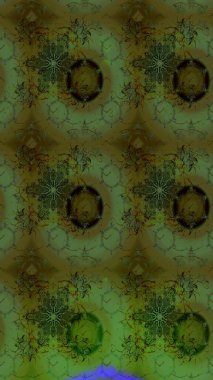 Raster çiçek izi. Çiçek yeşili eskiz deseni. Klasik taslak çizimi.