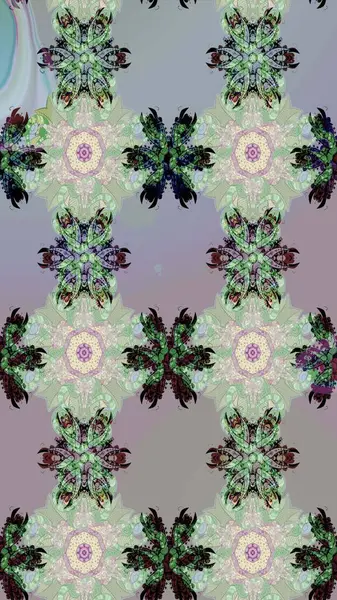 Çiçekli karalama şeklinde Raster çiçek deseni. Gri renkli çiçekler. Yumuşak, bahar çiçekli arka plan.