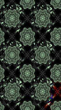 Küçük çiçekli yay deseni çiz. Raster illüstrasyonu. Suluboya tarzında siyah renkler üzerine.