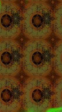 Çiçekli karalama şeklinde Raster çiçek deseni. Kahverengi renkli çiçekler. Nazikçe, güzel çiçek arkaplanı..