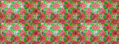 Raster suluboya çiçek deseni, narin çiçekler, pembe ve yeşil çiçekler, tebrik kartı şablonu. Raster Güzel kumaş deseni.