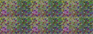 Yeşil ve nötr renklerde çiçekler. Nazikçe, güzel çiçek arkaplanı. Raster çiçek desenli ve çiçekli..