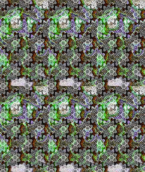 Gri renkli çiçekler. Elle boyanmış suluboya resim çizimi çiçekler ve bitkiler.