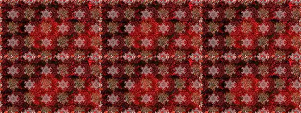 Halk tarzı. Modern çiçek arkaplanı. Parlak renkli çiçekleri ve kahverengi ve kırmızı renkte yaprakları olan harika, pürüzsüz çiçek deseni. Moda baskıları için zarif bir şablon.