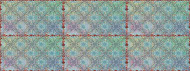 Şatafatlı bahar bahçesi dokusu. Çiçek deseni. Raster illüstrasyonu. Tarafsız ve mavi renklerde çiçeksiz. Tarafsız ve mavi renkte çiçekler.