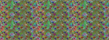 Yeşil ve kahverengi renkli çiçekler. Elle boyanmış suluboya, kusursuz çiçekler ve bitkiler..