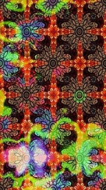 Küçük çiçekte güzel bir desen. Moda baskıları için zarif bir şablon. Çiçekli yaz çiçekleri. Küçük renkli çiçekler. Robot resim. Motley illüstrasyonu.