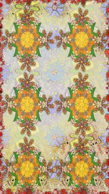 Tarafsız ve bej renkli vadi çiçekleri. Raster dikişsiz çiçek deseni.