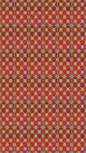 Raster illüstrasyonu. Şirin çiçekli kusursuz desen ve kahverengi ve turuncu renklerde yapraklar, suluboya çiçek deseni, duvar kağıdı, kart veya kumaş için fayanslı.