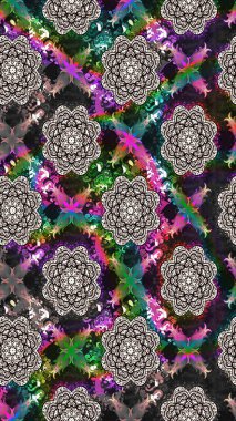 Raster illüstrasyonundaki çiçek desenli çizim. Gri renkli çiçekler. Renkli Yaz Temalı eskiz kalıbı. Düz Çiçek Elementleri Tasarımı.