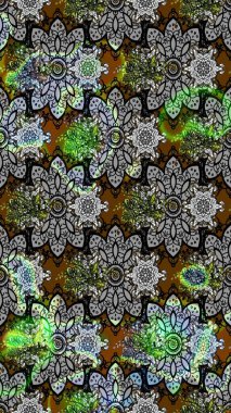 Raster. Renkli Bahar Teması eskiz kalıbı. Düz Çiçek Elementleri Tasarımı.