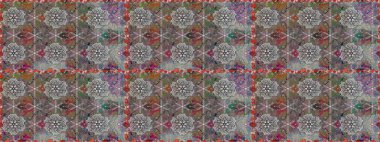 Raster. Güzel suluboya çiçekler, parlak tablolar ilham verici ve kahverengi çiçek desenli arkaplan..