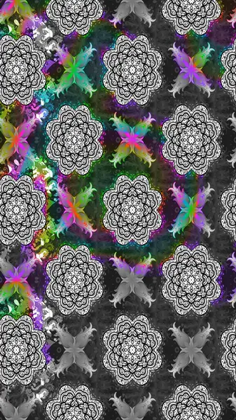 Eskiz klasiği. Raster Şirin kumaş deseni. Renkli Bahar Teması eskiz kalıbı. Düz Çiçek Elementleri Tasarımı.