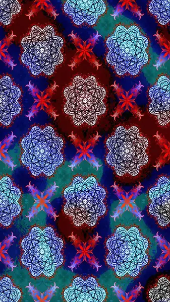 Beautiful watercolor Bouquet of summer flowers sketch pattern. Nice fabric pattern.