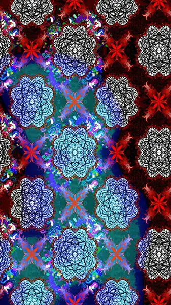 Sevimli çiçek raster deseni. Mavi renkli çiçekler. Sketch Colour Spring Theme eskiz kalıbı. Düz Çiçek Elementleri Tasarımı.