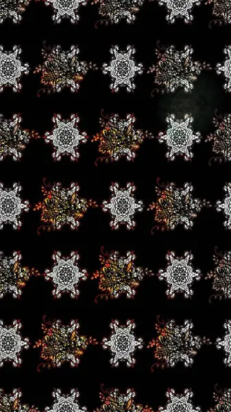 Küçük çiçekteki sevimli çiçek deseni. Siyah renkte çiçekler.