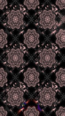 Sevimli çiçek raster deseni. Siyah renkli çiçekler. Renkli Bahar Teması eskiz kalıbı. Düz Çiçek Elementleri Tasarımı.