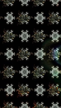 Siyah renkler üzerine çiçek desenli eskiz, el yapımı papatyalar, papatyalar. Tekrarlayan çiçek arkaplanı, zarif siyah çiçekler duvar kağıdı..