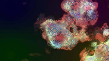 Düz Çiçek Elementleri Tasarımı. Renkli Bahar Teması eskiz kalıbı. Süslü kumaş deseni. Raster illüstrasyonunda çiçek deseni çizimi.