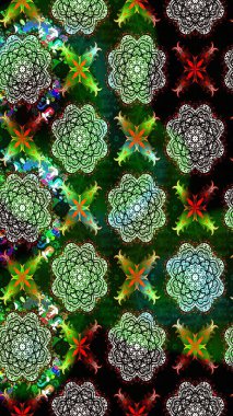 Sevimli çiçek raster deseni. Yeşil renkli çiçekler. Sketch Colour Spring Theme eskiz kalıbı. Düz Çiçek Elementleri Tasarımı.