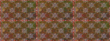 Hediye ambalaj kağıdı, tebrik kartları, posterler ve pankart tasarımı. Kahverengi renkli çiçekler. Raster düz çiçekleri pürüzsüz desen.