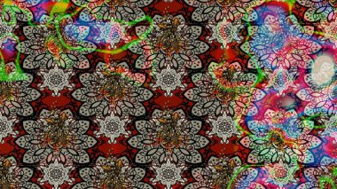 Raster Modaya uygun kumaş deseni. Düz Çiçek Elementleri Tasarımı. Renkli Bahar Teması eskiz kalıbı. Tarafsız renklerde şirin çiçek deseni.