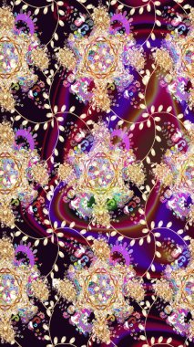 Renkli Bahar Teması eskiz kalıbı. Düz Çiçek Elementleri Tasarımı. Parlak arkaplan eskiz desenli çiçekli fantezi tasarımı.