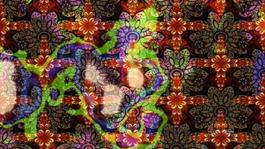 Çiçek deseni. Raster illüstrasyonu. Flower eskiz arka planı. Şatafatlı bahar bahçesi dokusu.