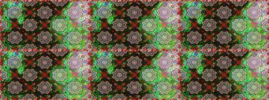 El çizimi Raster çizimi. Karalama elementleri. Duvar kağıdı, web sayfası arka planı, ambalaj kağıdı, davetiye, broşür, afiş veya web sitesi için kusursuz çiçek deseni kullanılabilir.