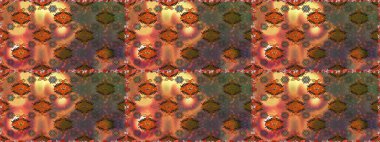 Moda baskıları için zarif bir şablon. Modern çiçek arkaplanı. Halk tarzı. Parlak renkli çiçekleri ve kahverengi ve turuncu renkli yaprakları olan şaşırtıcı, pürüzsüz çiçek deseni..