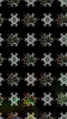 Sevimli çiçek raster deseni. Modaya uygun kumaş deseni. Renkli Yaz Temalı eskiz kalıbı. Düz Çiçek Elementleri Tasarımı.