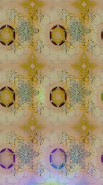 Raster suluboya çiçek deseni, narin çiçekler, bej çiçekler, tebrik kartı şablonu. Güzel kumaş deseni.